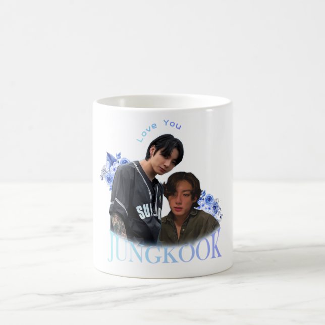 Minimal beautiful Jungkook  Coffee Mug (Center)
