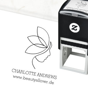 Minimal, Beauty, Logo, Line Art Self-inking Stamp