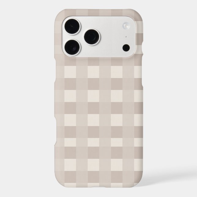 Minimal Beige Chequerboard Design (Back)