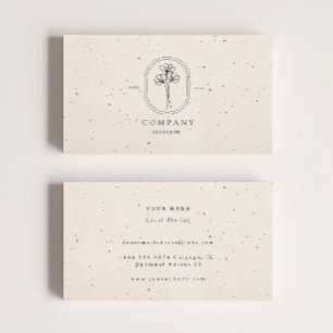 Minimal Beige Textured Business Card