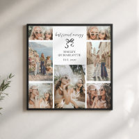 Minimal Best Friends Modern BFF Photo Gift