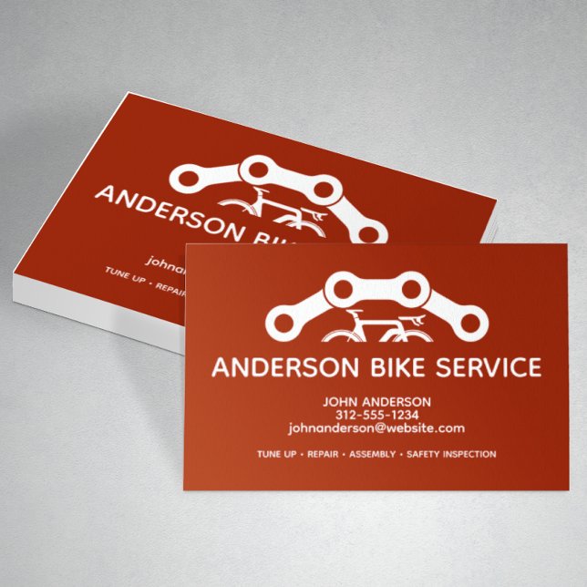 Minimal Bike Repair Maintenance Coaching Service Business Card (Creator Uploaded)