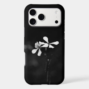 minimal black and white floral