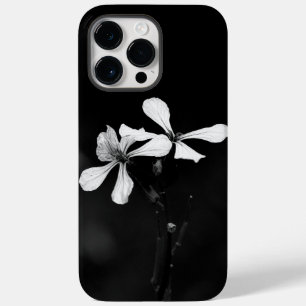 minimal black and white floral Case-Mate iPhone 14 pro max case