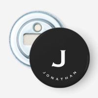 Minimal Black Classic Monogram