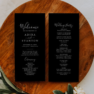 Minimal Black Coordinate Wedding Program Programme