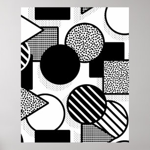 Minimal black design III Poster