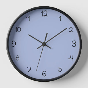 Minimal Black Numbers Classic Heather Clock