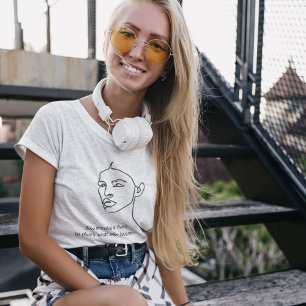 Minimal Black She Became A Hero Inspiration Girl  T-Shirt