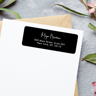 MINIMAL BLACK SIMPLE SIGNATURE MONOGRAM