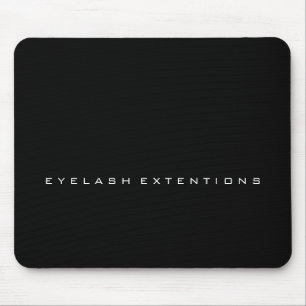 Minimal Black White Company Branding Name Mouse Mat