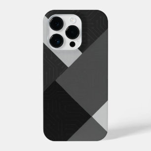"Minimal Black & White Grey Pattern Phone Case – S
