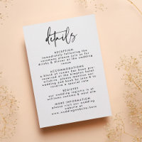 Minimal Black White Handwritten Script Wedding
