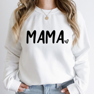 Minimal Black White Heart Minimalist Plain Simple Sweatshirt