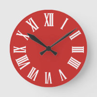 Minimal Black White Red Roman Numbers