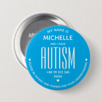 Minimal Blue ASD Autism Awareness ADHD Special