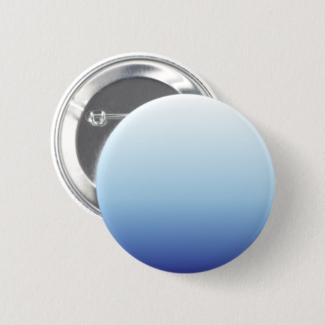 Minimal Blue Gradient Background  6 Cm Round Badge (Front & Back)