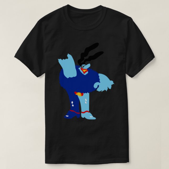 Minimal Blue Meanie Classic T-Shirt (Design Front)
