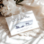 Minimal blue watercolor Christmas Holiday Card<br><div class="desc">Walking in a winter wonderland Christmas holiday card. Beautiful modern abstract watercolor painting. Part of a holiday collection. Backer colour can be customised.</div>