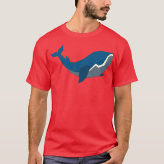minimal blue whale wild animal water sea T-Shirt