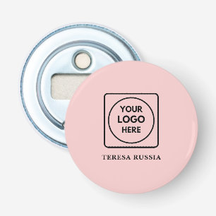 Minimal Blush Custom Business Logo Promotional Bottle Opener