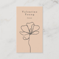 Minimal blush peach fine art floral chic elegant