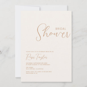 Minimal Boho Bridal Shower Invitation
