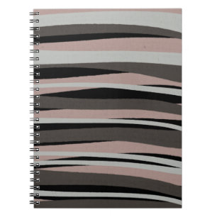 Minimal Boho Chic Abstract Lines Notebook