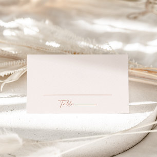 Minimal Boho, Modern, Terracotta, Bridal Shower  Place Card