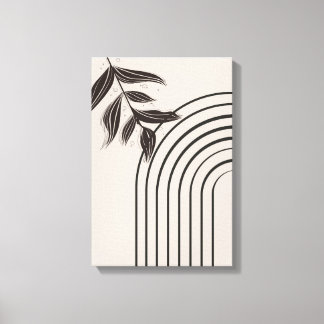 Minimal Boho Rainbow Canvas Print