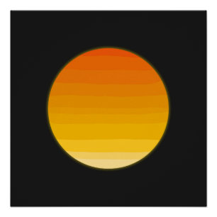 Minimal Boho Sun Line Art Aesthetic Sunshine Des Poster
