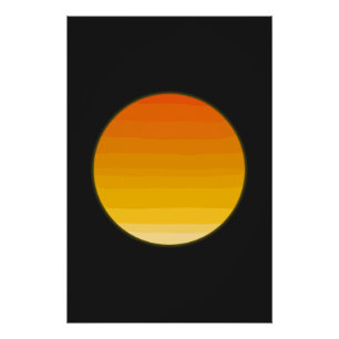 Minimal Boho Sun Line Art Aesthetic Sunshine Des Poster