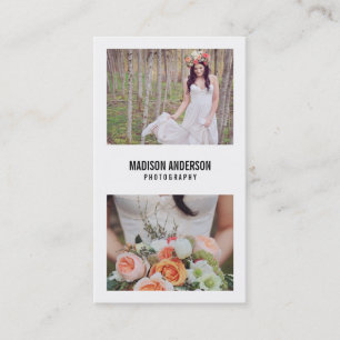 Minimal Bold Photography Business Cards