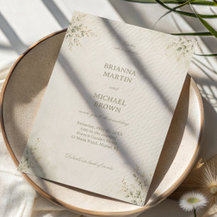 Minimal Botanical Elegant Invitation