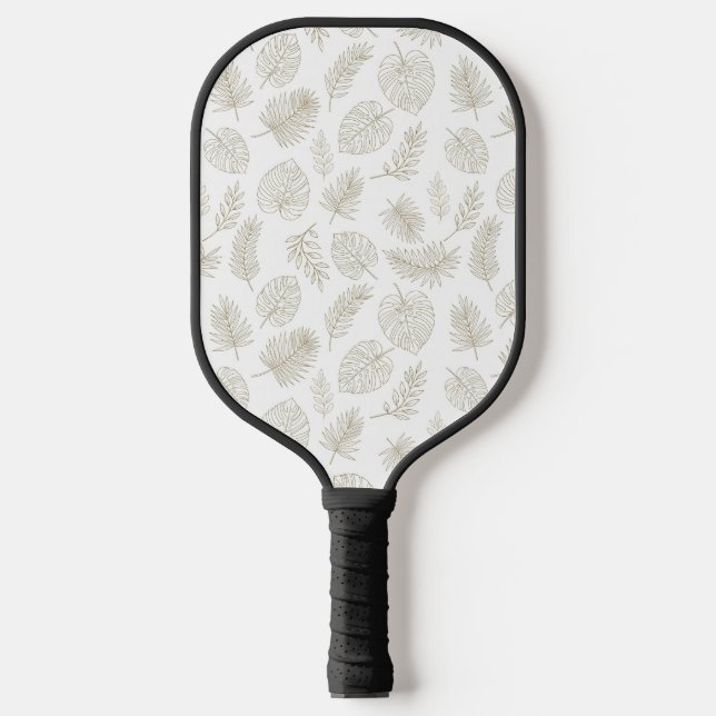 Minimal Botanical Line Art Pattern (6) Pickleball Paddle (Front)