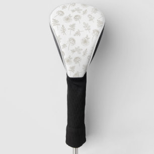 Minimal Botanical Line Art Pattern (8) Golf Head Cover