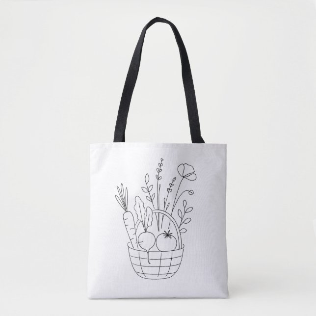  Minimal Botanical Line Art  Tote Bag (Front)