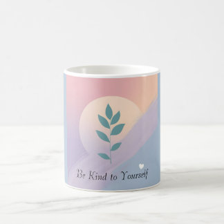 Minimal Botanical Mental Health Positive Self-Care Coffee Mug