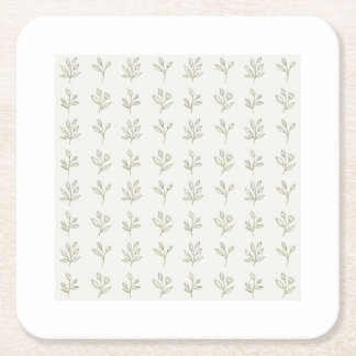 Minimal Botanical Paper Coasters
