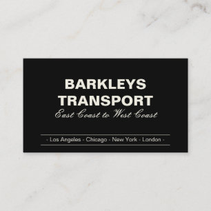 Minimal Brackets   Cream/Black Business Card