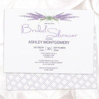 Minimal Bridal Shower Herb Lavender Flower Bundles