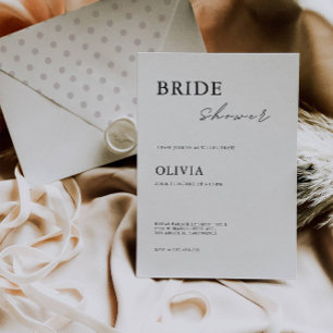 Minimal Bridal Shower Invitation
