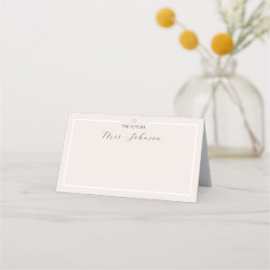 Minimal Bridal Shower Place Card   The Future Mrs.