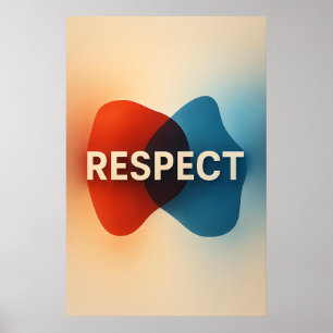 Minimal Bridge Respect Typography Poster