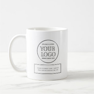 Minimal Business Company Logo Name Coffee Mug