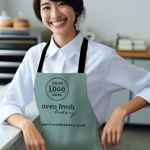 Minimal Business Logo Pastry Chef Bakery Apron