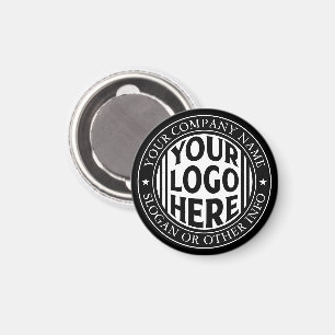 Minimal Business Name And Custom Brand Logo Magnet