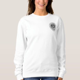 Minimal Business Name And Custom Brand Logo Sweatshirt