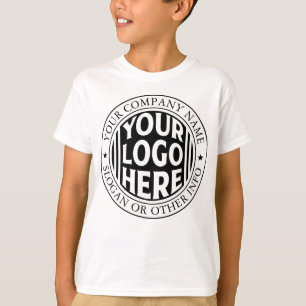 Minimal Business Name And Custom Brand Logo T-Shirt