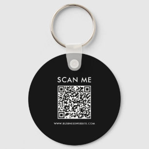 Minimal Business QR Code Custom Keychain